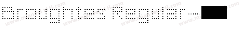 Broughtes Regular字体转换